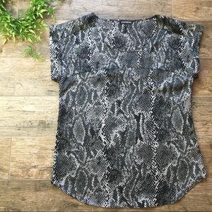EXPRESS women snake print top size M